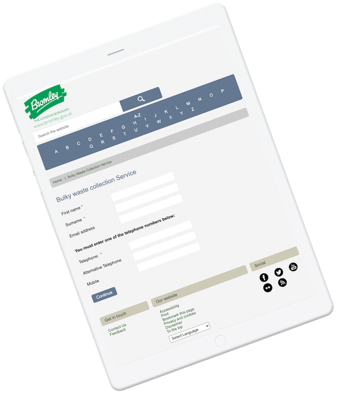 Appointment booking for Bromley Council