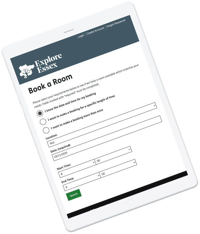 Explore Essex Facility Booking